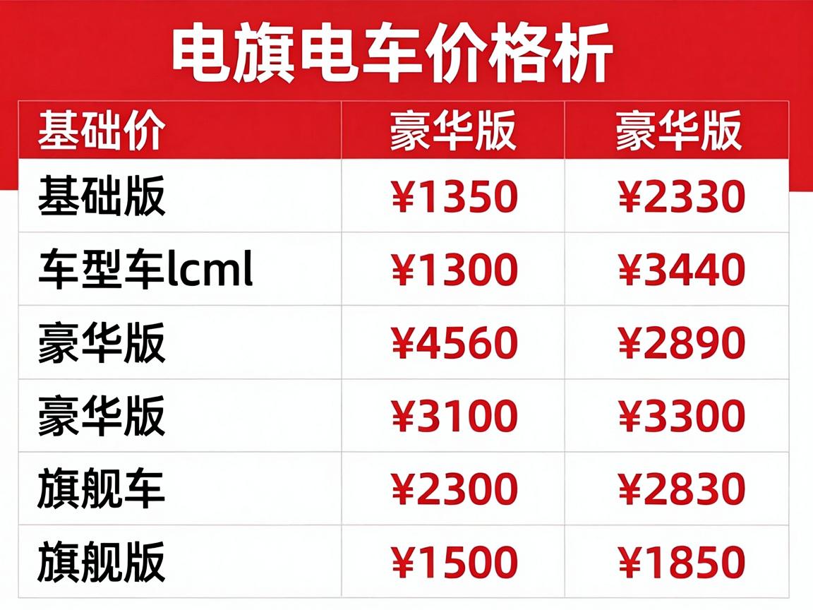 红旗电车车型价格表，红旗电动价格多少钱一辆2020